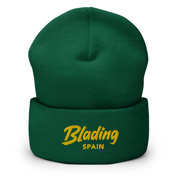 Blading Spain - Green/Gold Cuffed Beanie image